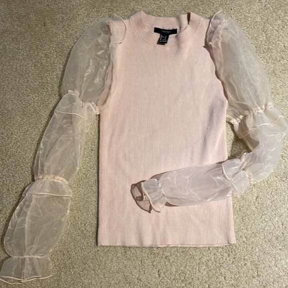 Statement Sleeve Sweater Top - Picture 2 of 2